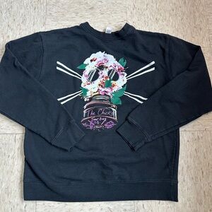 Black Graphic Sweater